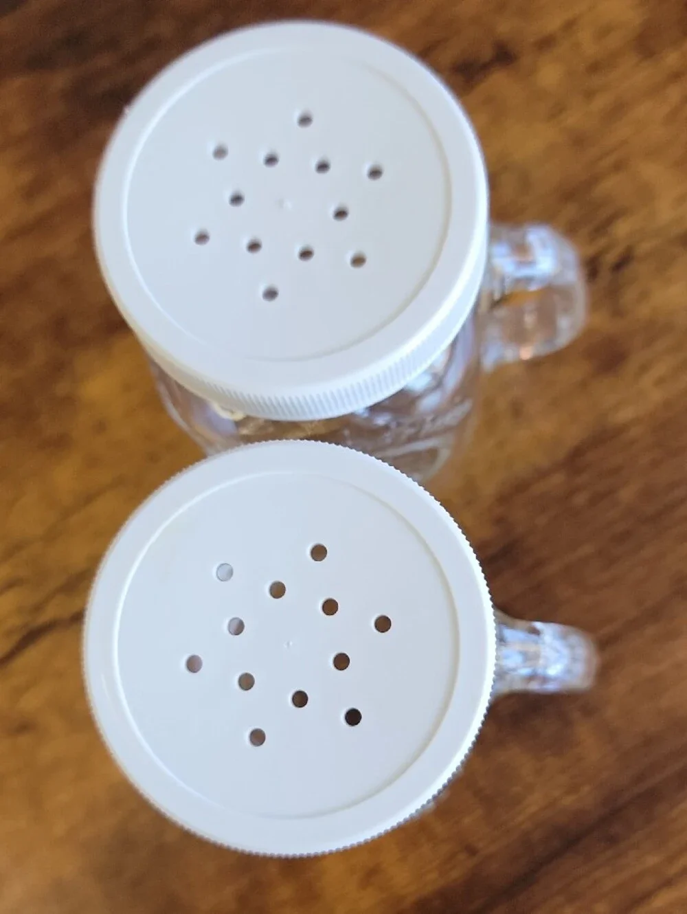 Set of 2 Vintage Golden Harvest Mason Mugs/Salt & Pepper Shakers